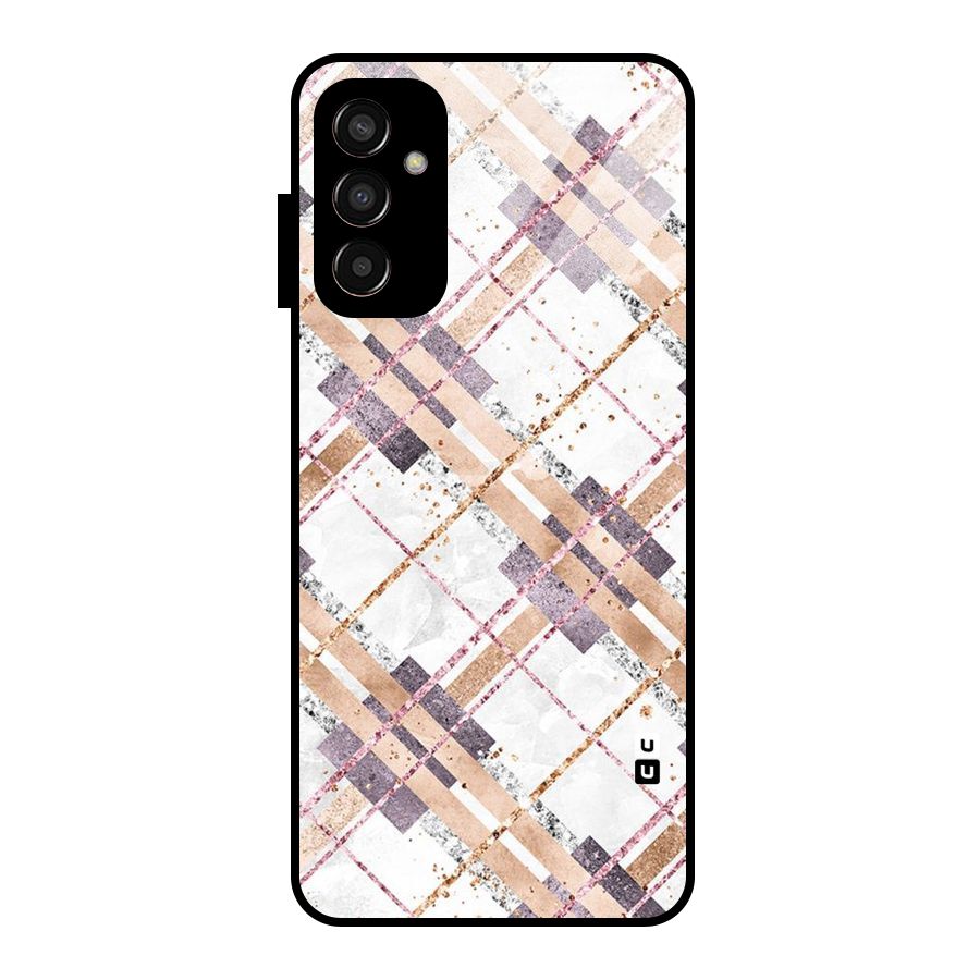 Check Trouble Glass Back Case for Galaxy F13
