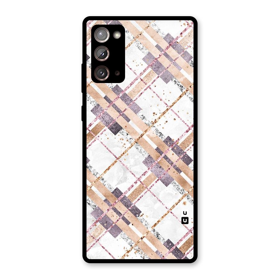 Check Trouble Glass Back Case for Galaxy Note 20