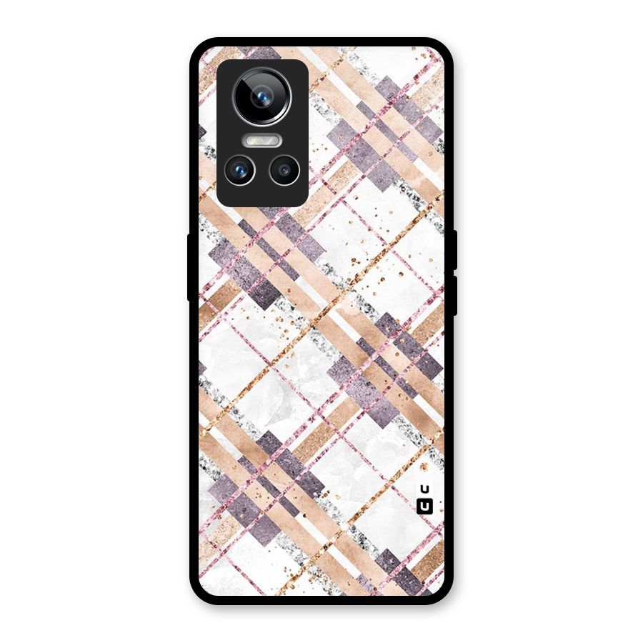 Check Trouble Glass Back Case for Realme GT Neo 3