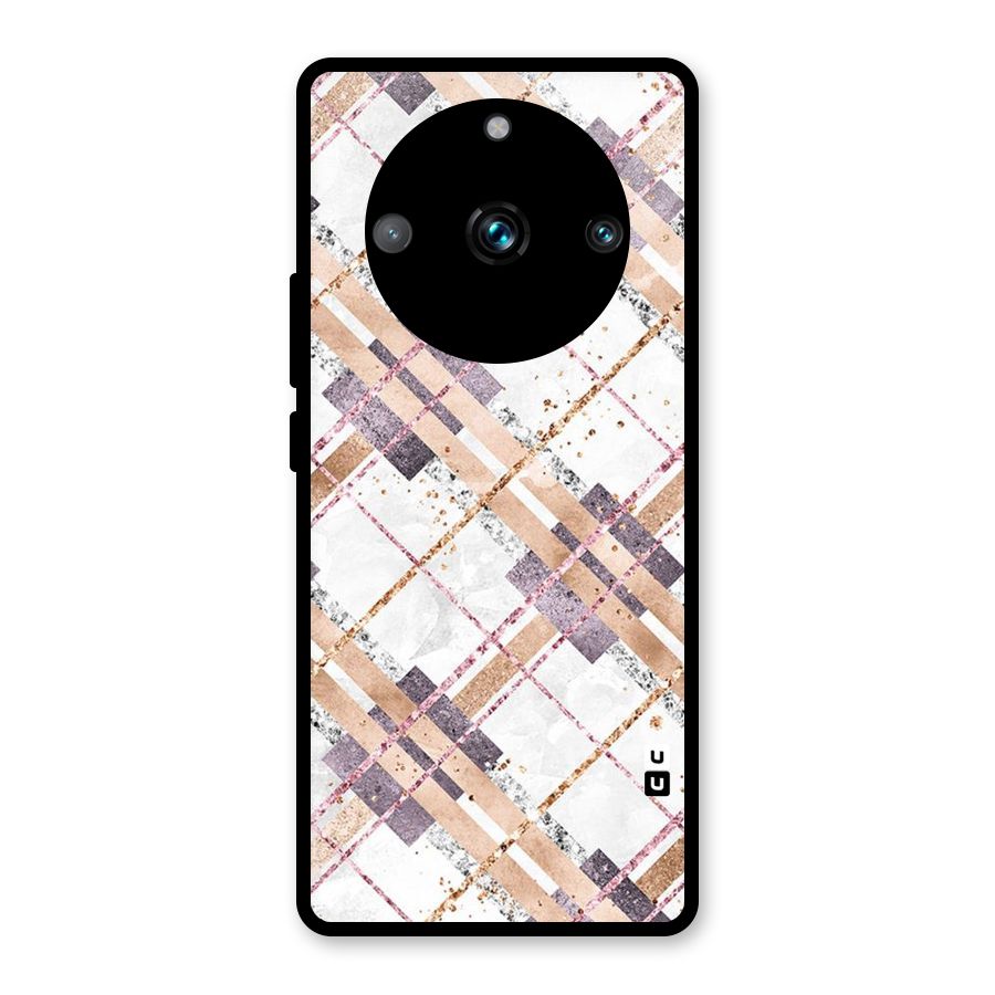Check Trouble Glass Back Case for Realme Narzo 60 Pro