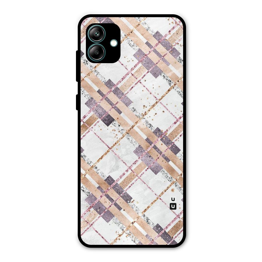 Check Trouble Metal Back Case for Galaxy A04