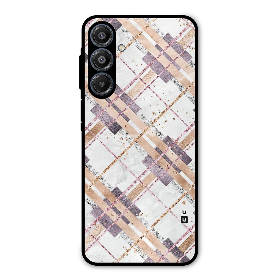 Check Trouble Metal Back Case for Galaxy A16 5G