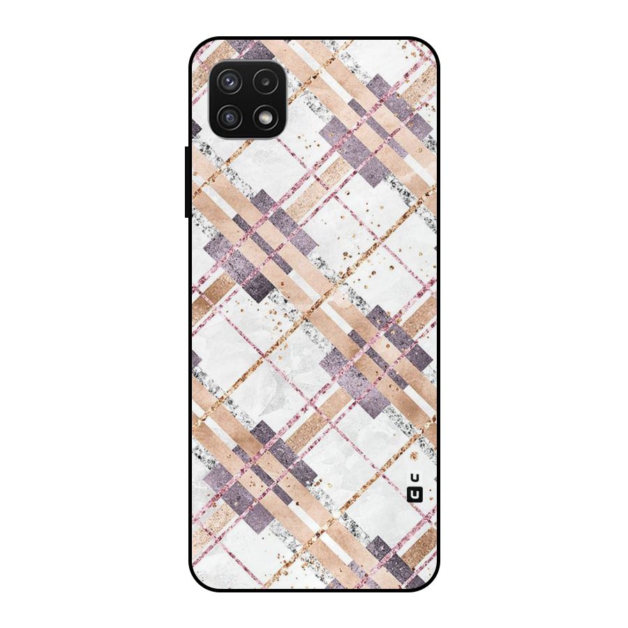 Check Trouble Metal Back Case for Galaxy A22 5G