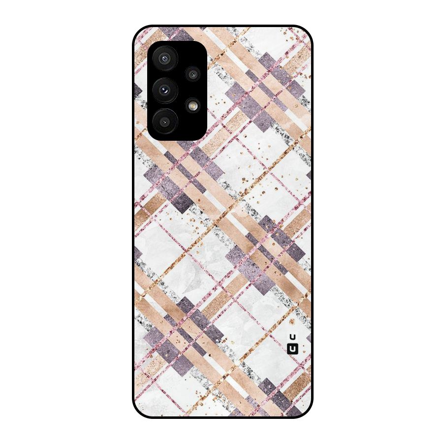 Check Trouble Metal Back Case for Galaxy A23