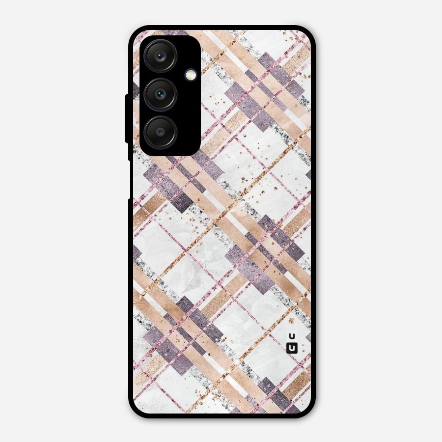 Check Trouble Metal Back Case for Galaxy A25 5G