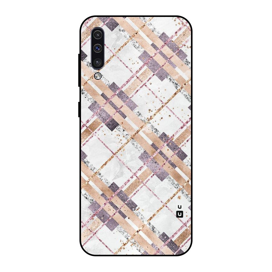 Check Trouble Metal Back Case for Galaxy A30s