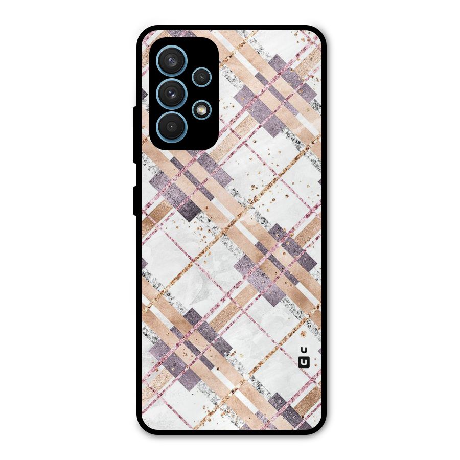 Check Trouble Metal Back Case for Galaxy A32