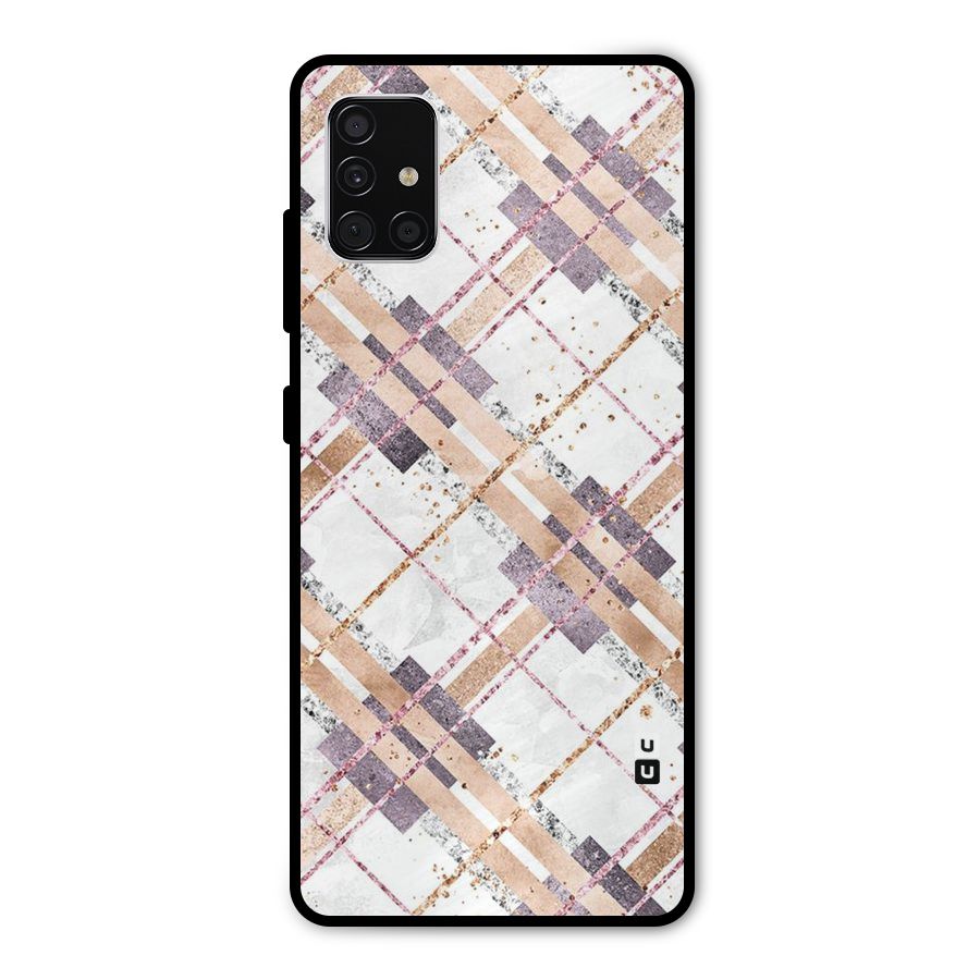 Check Trouble Metal Back Case for Galaxy A51