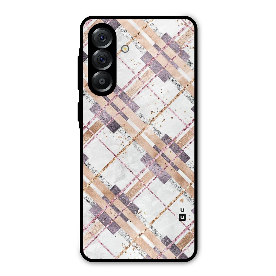 Check Trouble Metal Back Case for Galaxy A56