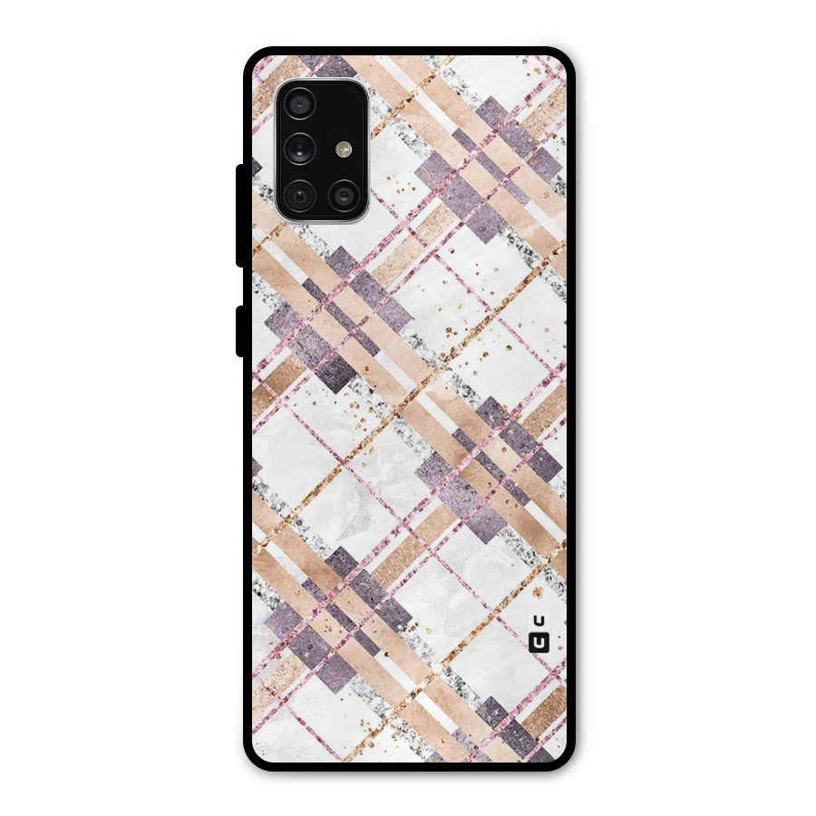 Check Trouble Metal Back Case for Galaxy A71