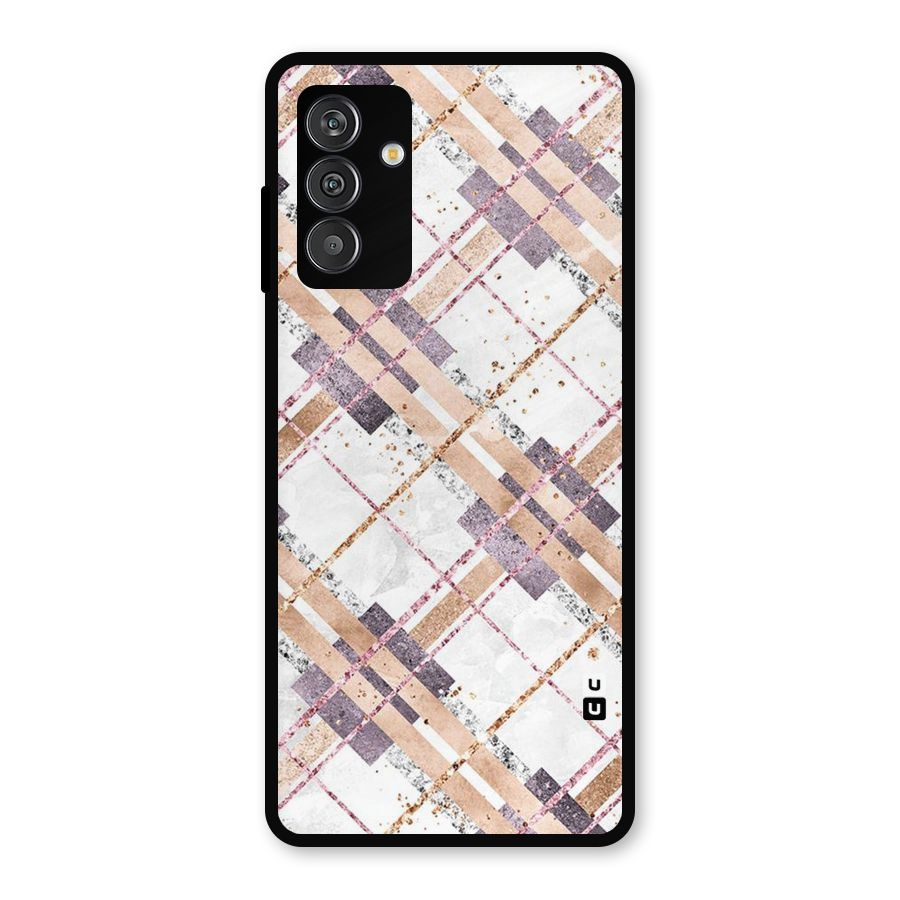 Check Trouble Metal Back Case for Galaxy F13