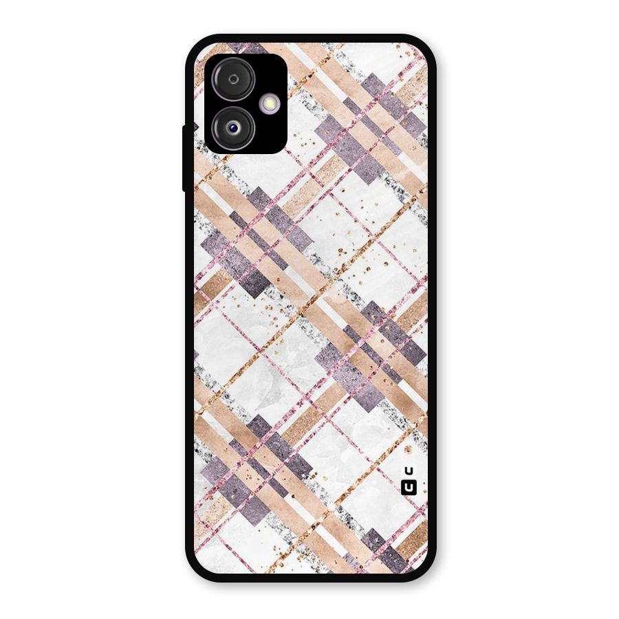 Check Trouble Metal Back Case for Galaxy F14