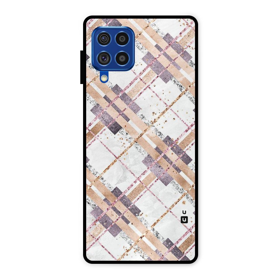 Check Trouble Metal Back Case for Galaxy F62