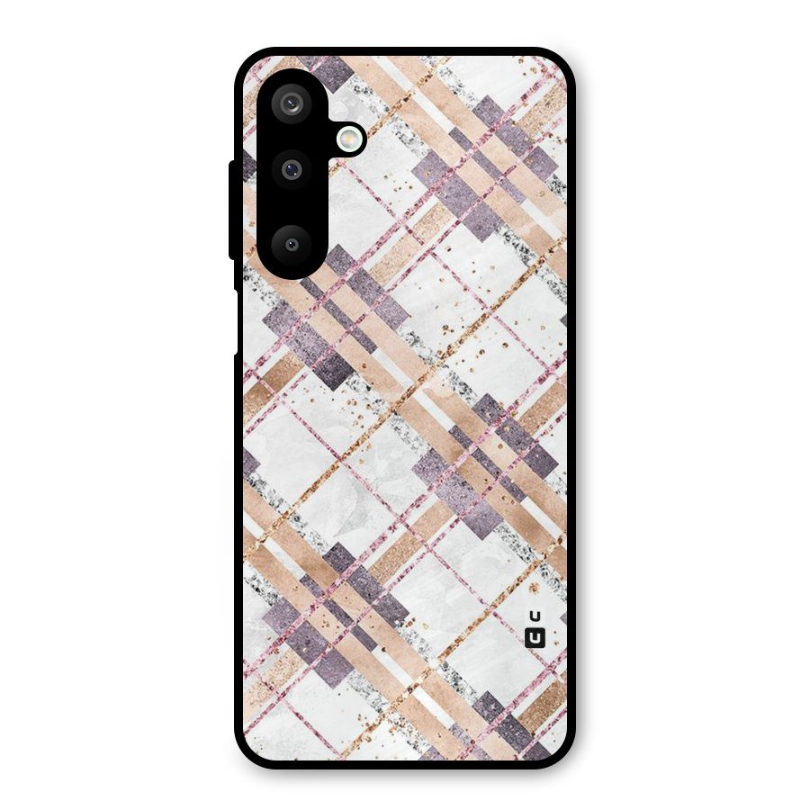 Check Trouble Metal Back Case for Galaxy M16