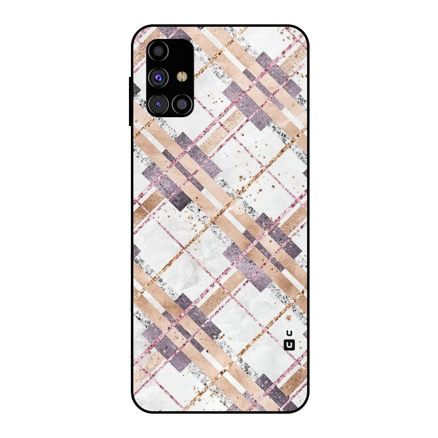 Check Trouble Metal Back Case for Galaxy M31s