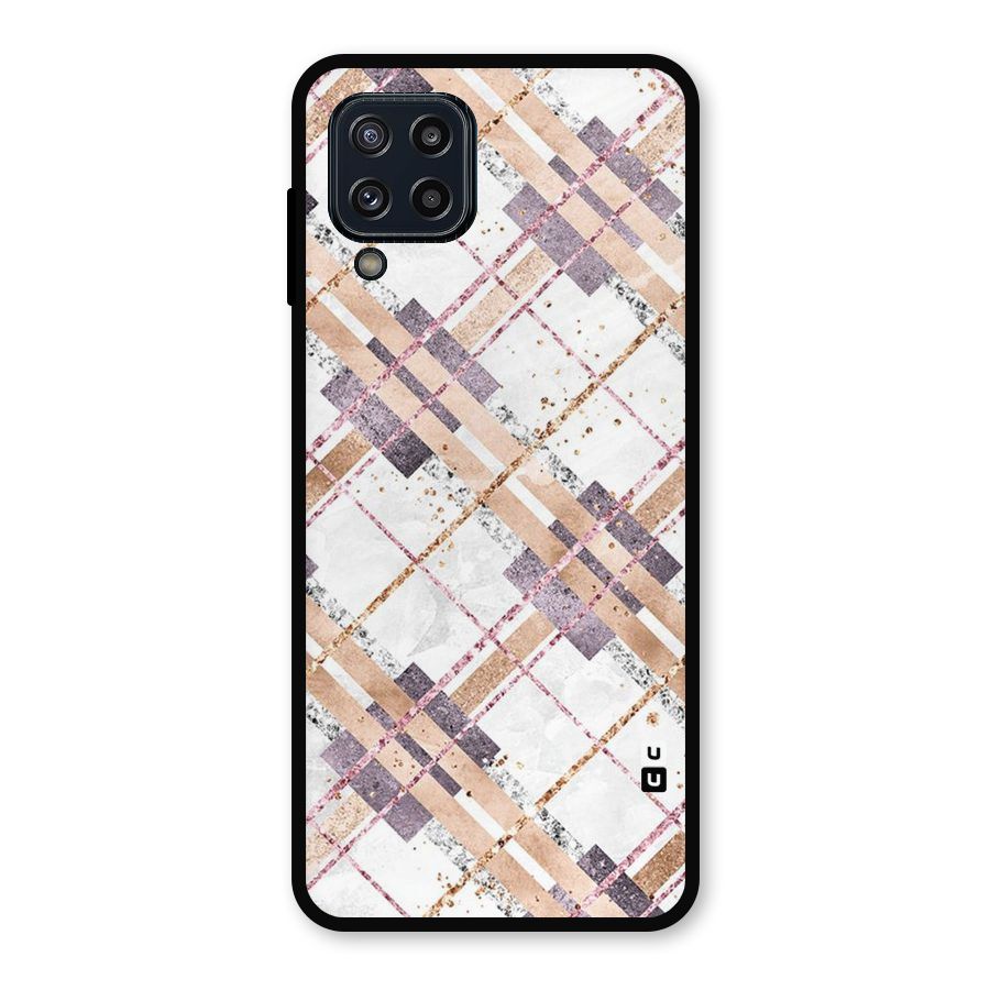Check Trouble Metal Back Case for Galaxy M32