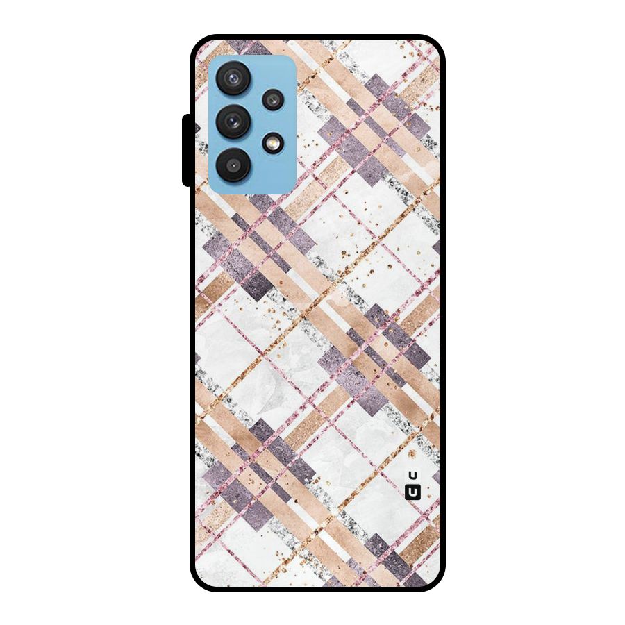Check Trouble Metal Back Case for Galaxy M32 5G