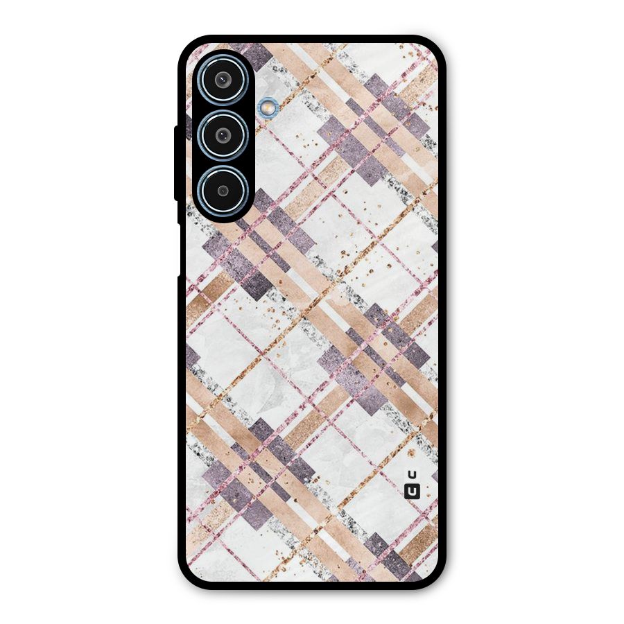 Check Trouble Metal Back Case for Galaxy M35