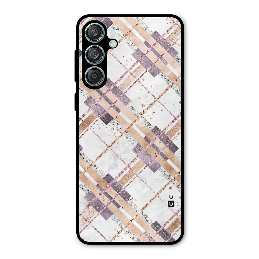 Check Trouble Metal Back Case for Galaxy M55 5G