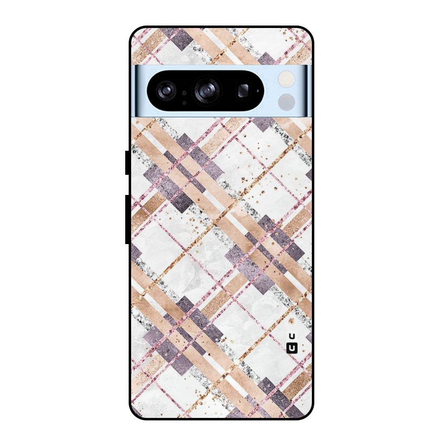 Check Trouble Metal Back Case for Google Pixel 8 Pro