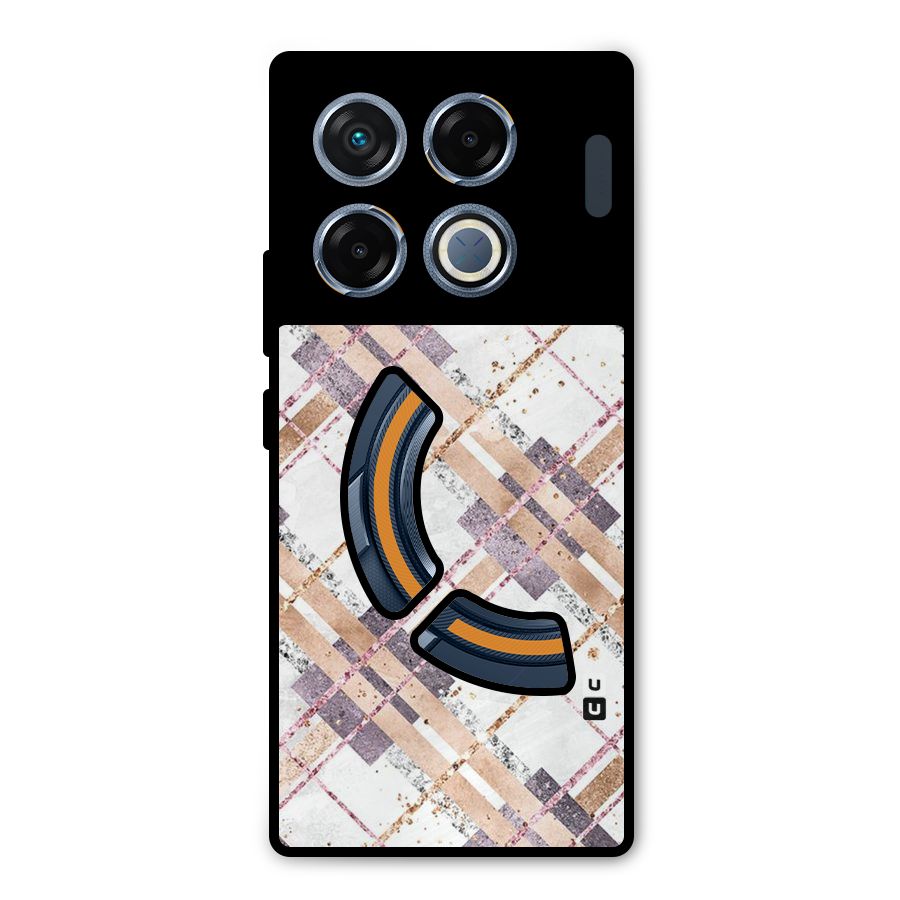Check Trouble Metal Back Case for Infinix GT 20 Pro