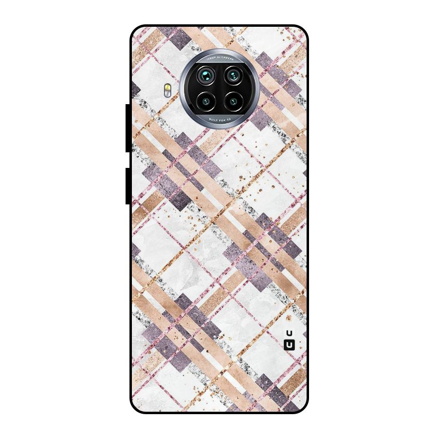 Check Trouble Metal Back Case for Mi 10i