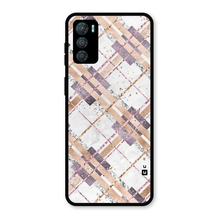 Check Trouble Metal Back Case for Moto G42