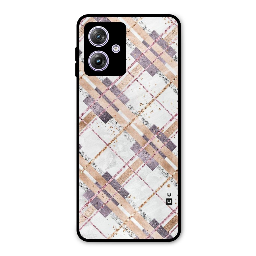 Check Trouble Metal Back Case for Moto G64