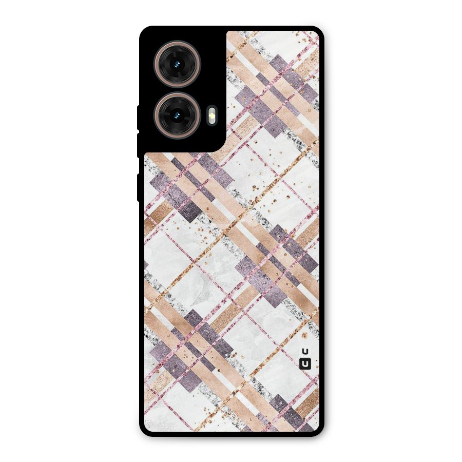 Check Trouble Metal Back Case for Moto G85