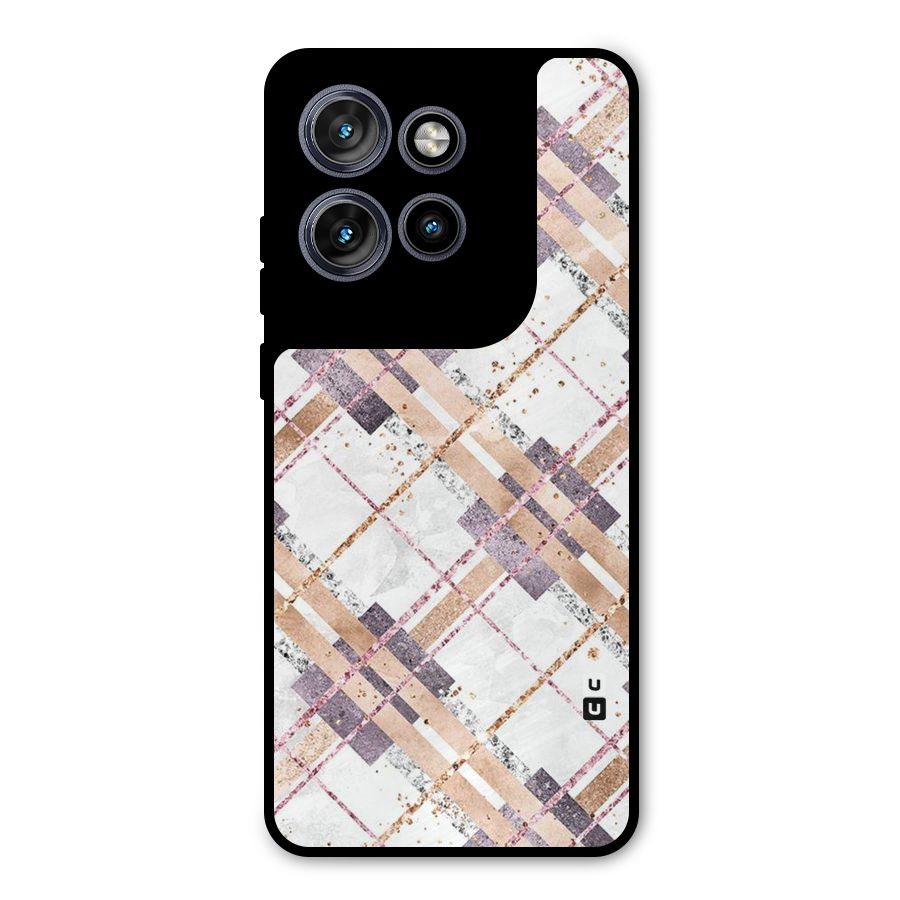 Check Trouble Metal Back Case for Motorola Edge 50 Neo