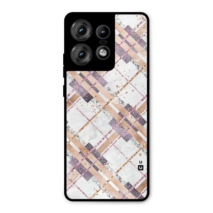 Check Trouble Metal Back Case for Motorola Edge 50 Pro
