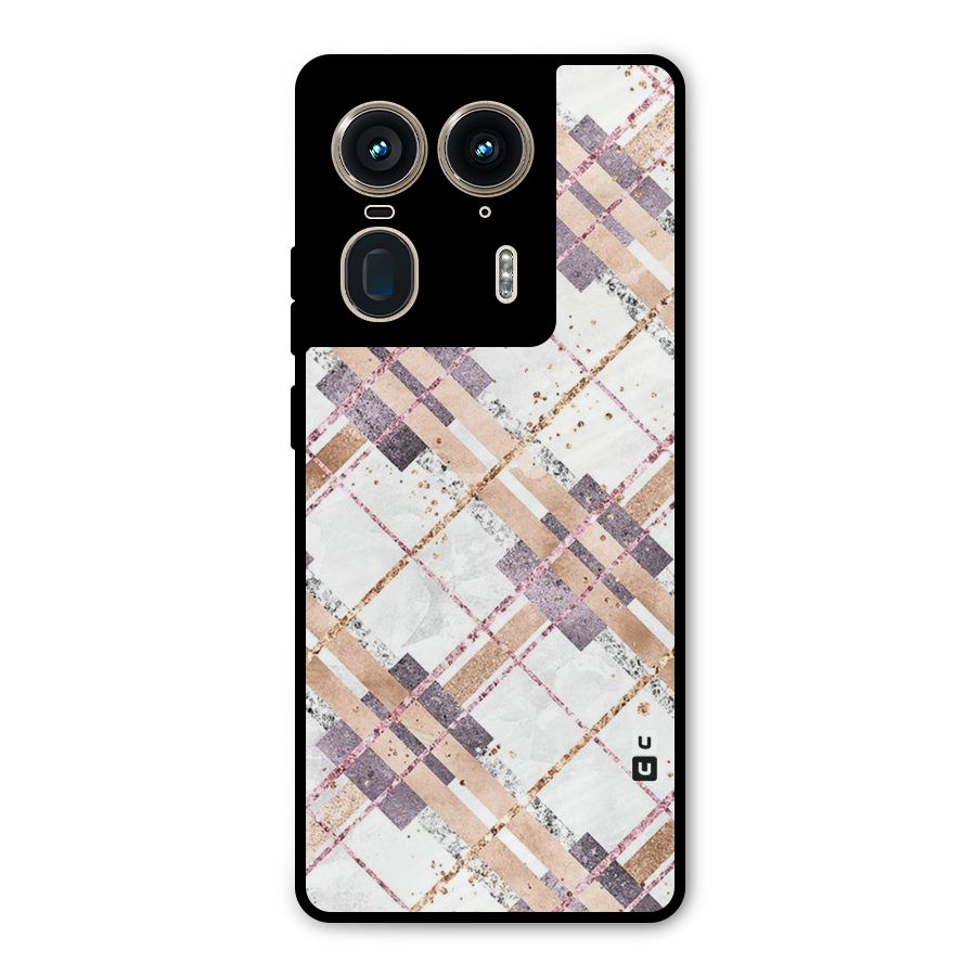 Check Trouble Metal Back Case for Motorola Edge 50 Ultra