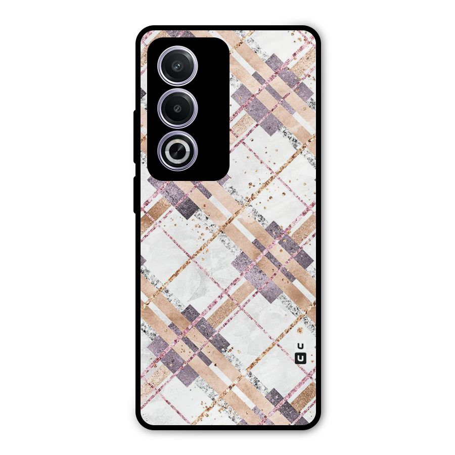 Check Trouble Metal Back Case for Oppo K12x