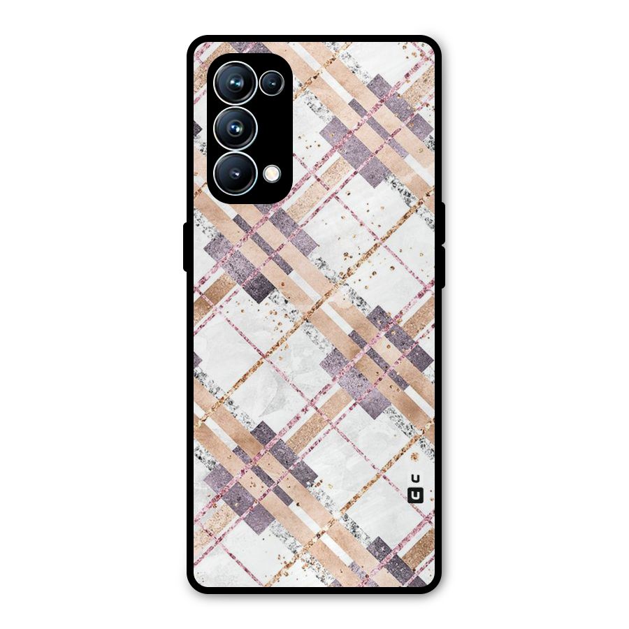 Check Trouble Metal Back Case for Oppo Reno5 Pro 5G
