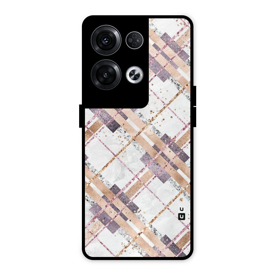 Check Trouble Metal Back Case for Oppo Reno8 Pro 5G