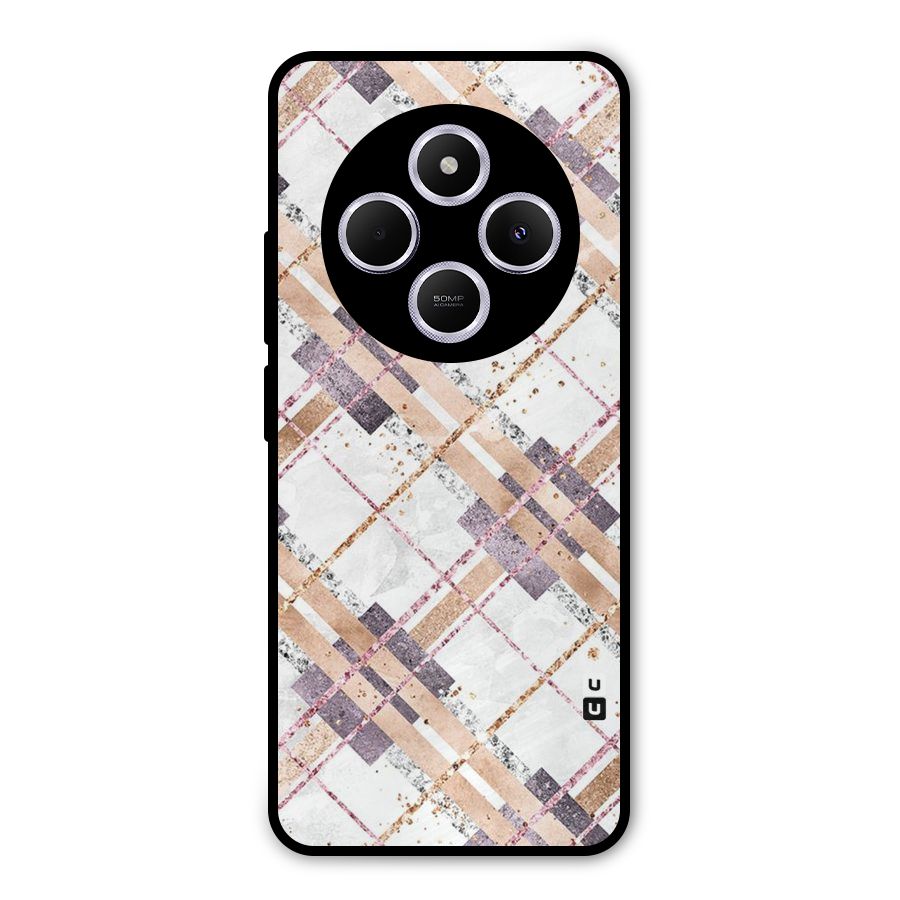 Check Trouble Metal Back Case for Poco M7