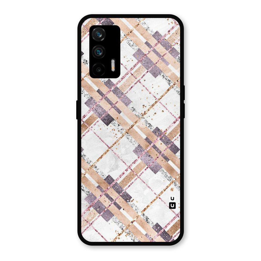 Check Trouble Metal Back Case for Realme GT 5G
