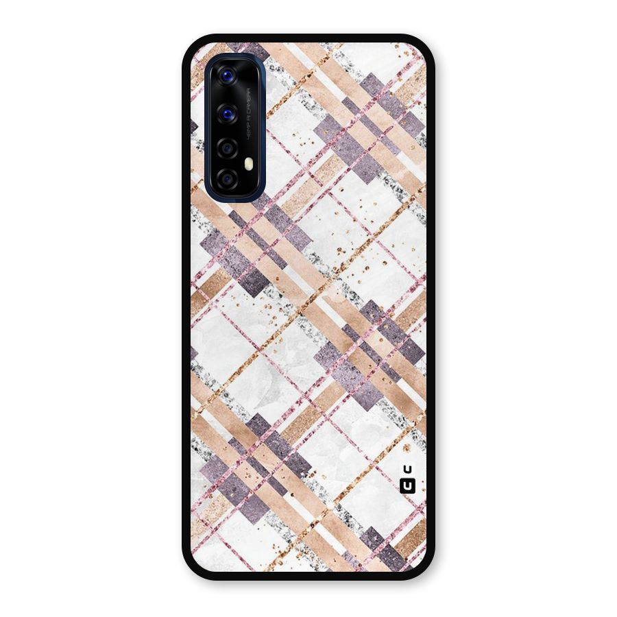 Check Trouble Metal Back Case for Realme Narzo 20 Pro