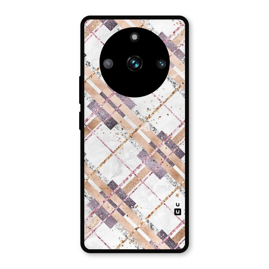 Check Trouble Metal Back Case for Realme Narzo 60 Pro