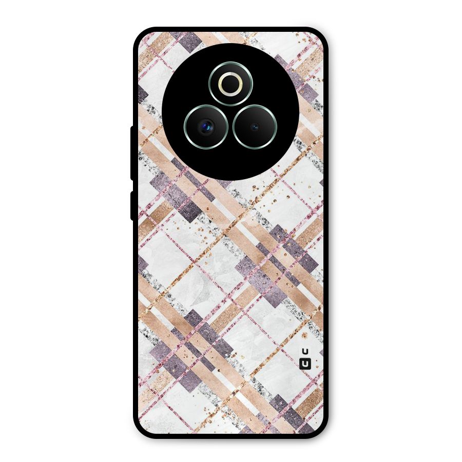 Check Trouble Metal Back Case for Realme P3 Pro
