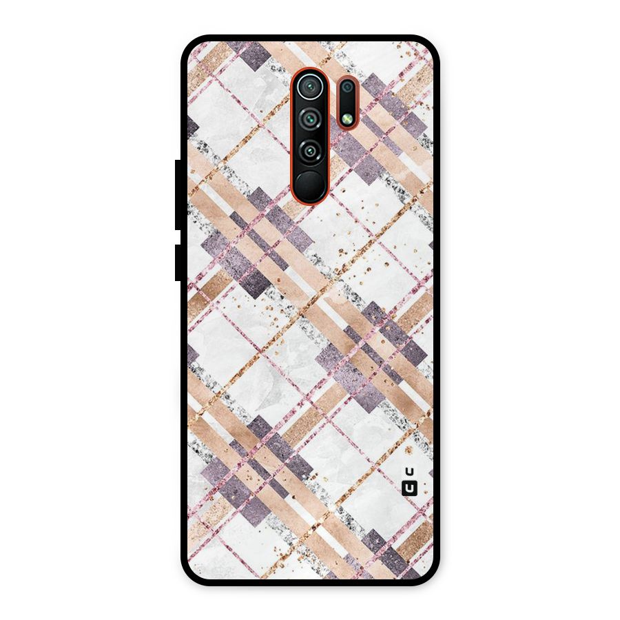 Check Trouble Metal Back Case for Redmi 9 Prime