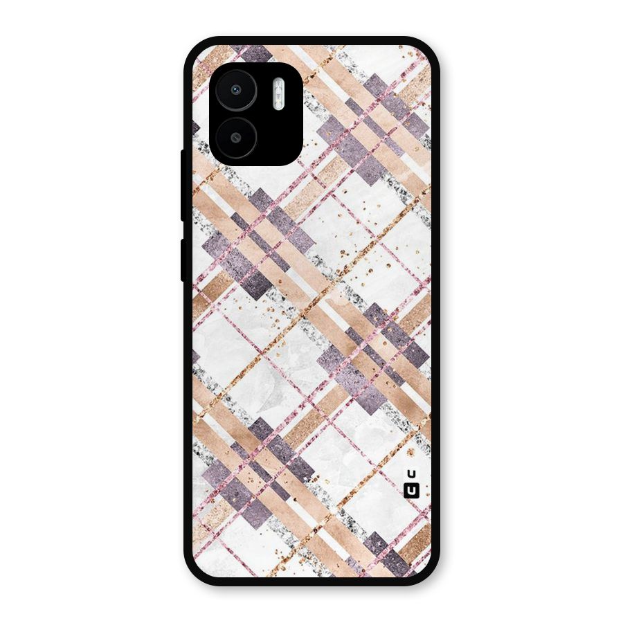 Check Trouble Metal Back Case for Redmi A2