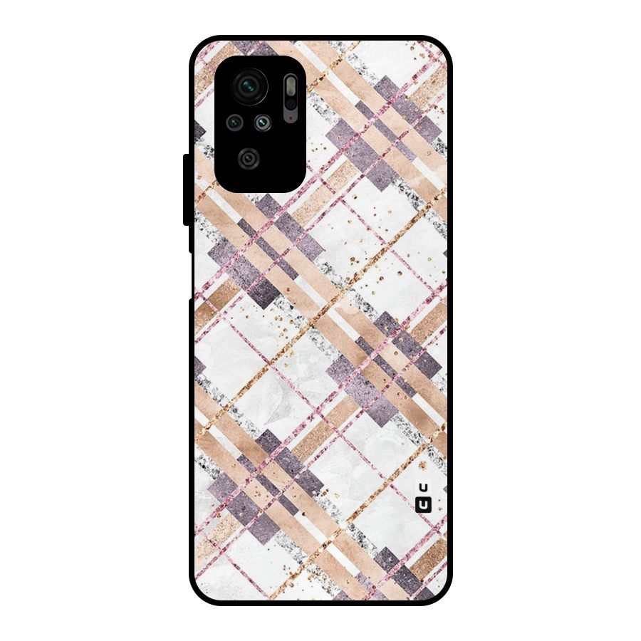 Check Trouble Metal Back Case for Redmi Note 10S
