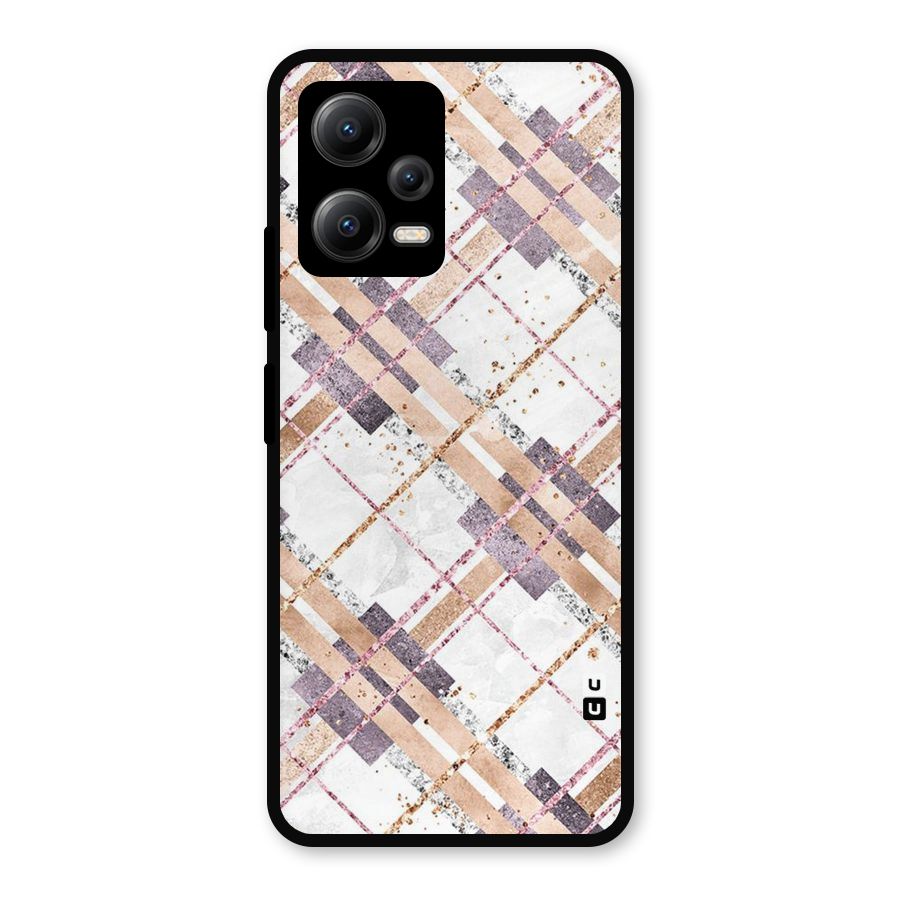 Check Trouble Metal Back Case for Redmi Note 12 5G