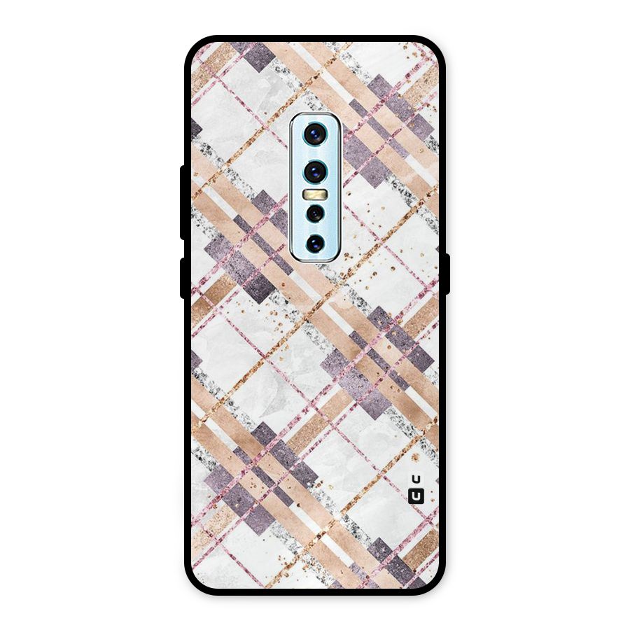 Check Trouble Metal Back Case for Vivo V17 Pro