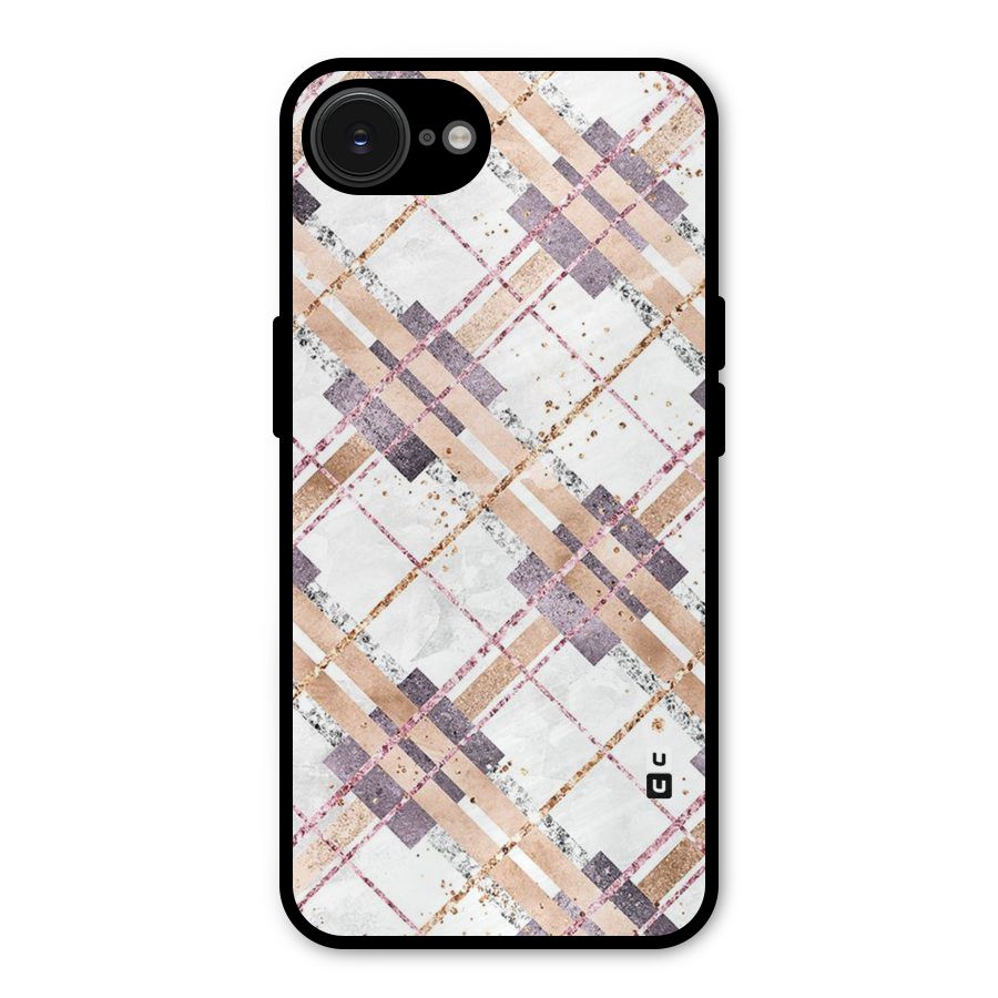 Check Trouble Metal Back Case for iPhone 16e