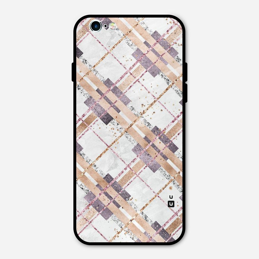 Check Trouble Metal Back Case for iPhone 6 6s