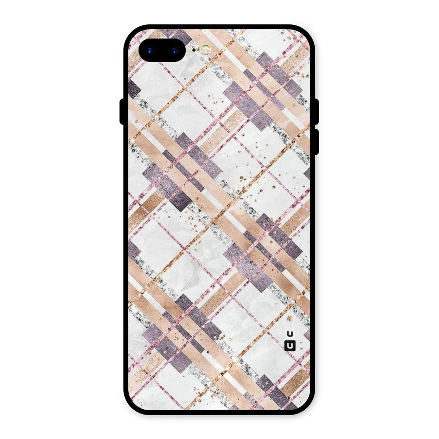 Check Trouble Metal Back Case for iPhone 8 Plus