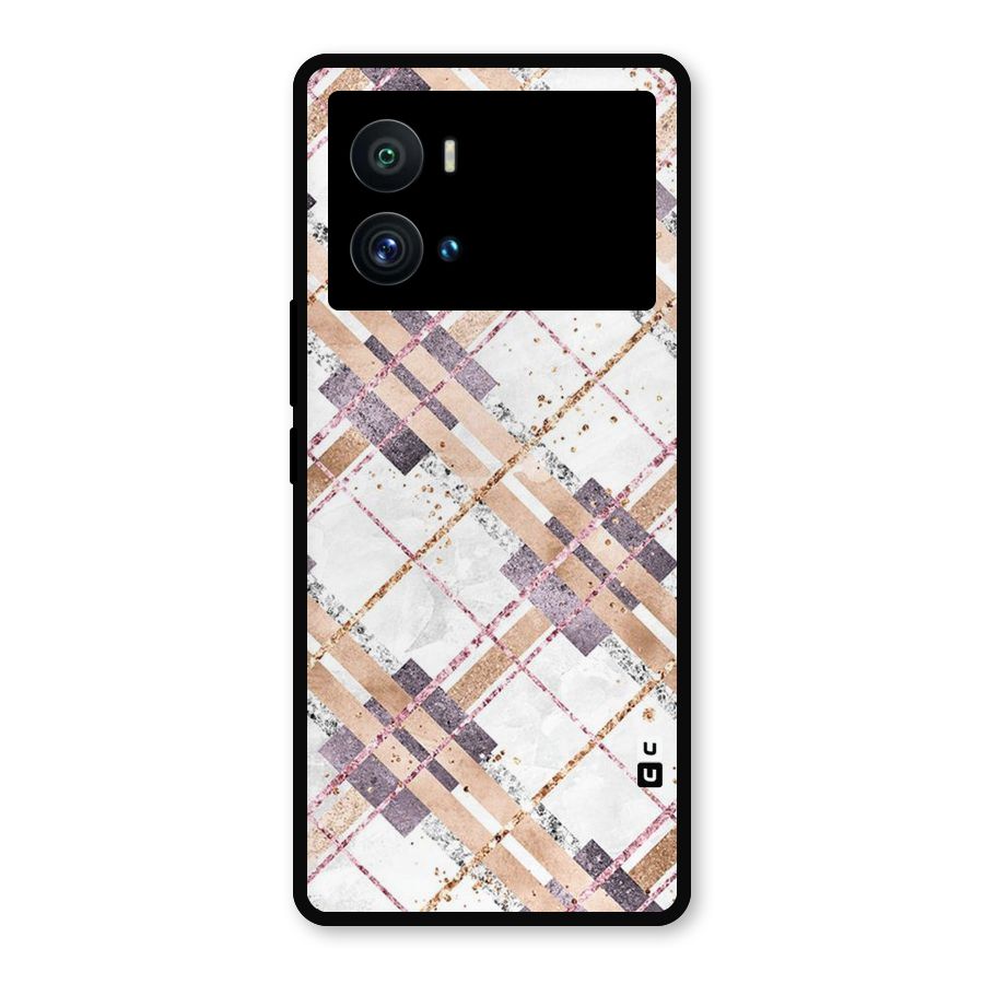 Check Trouble Metal Back Case for iQOO 9 Pro