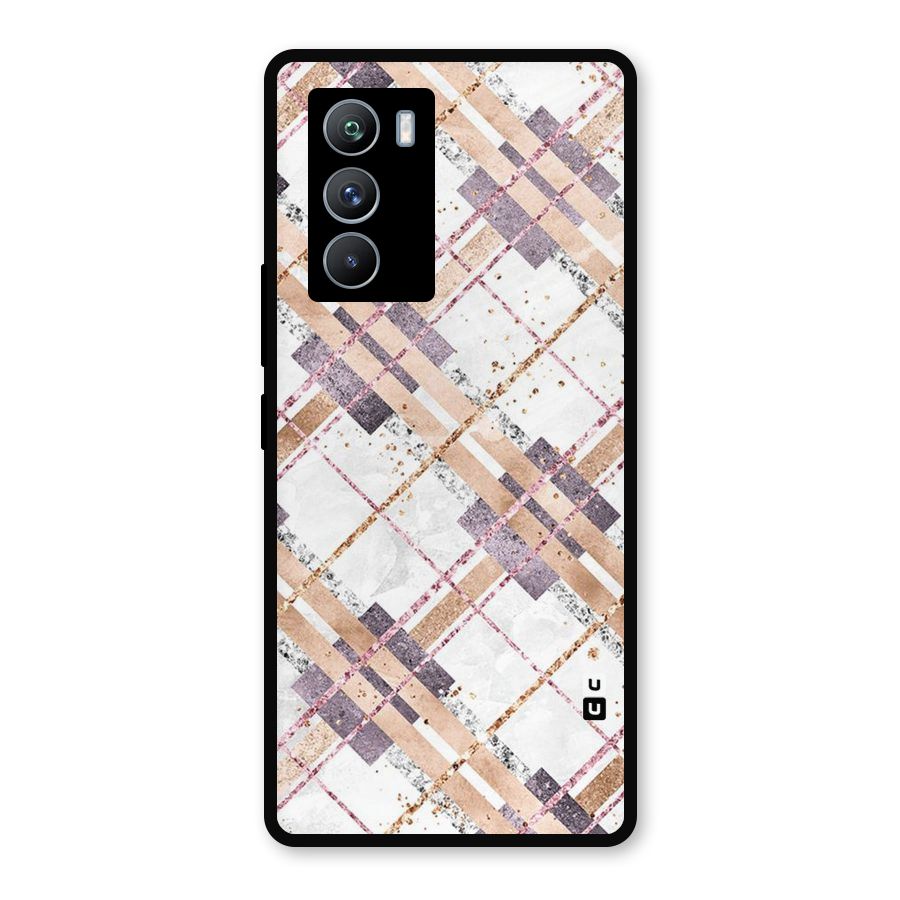 Check Trouble Metal Back Case for iQOO 9 SE